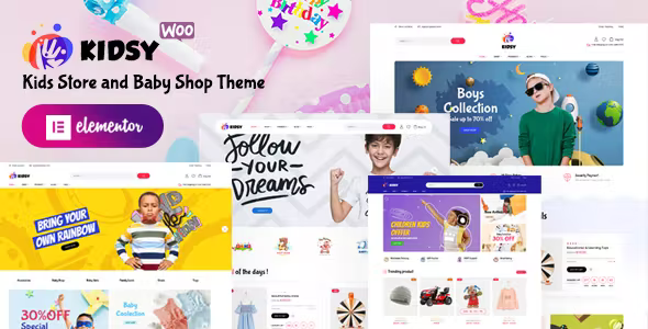 Kids Fashion Clothing Store Theme