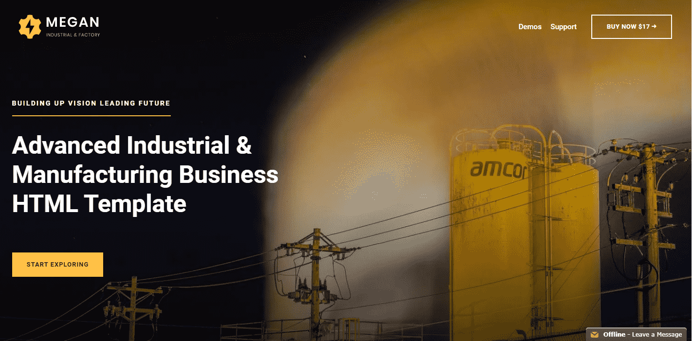 HTML Website template - theme for business website