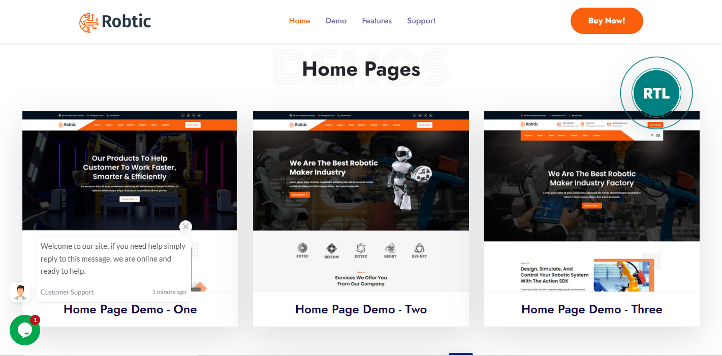 HTML Website template - theme for business website